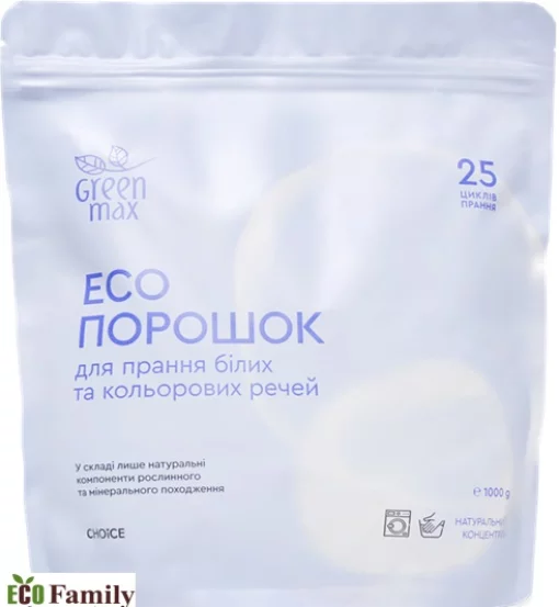 ECO порошок натуральний концентрат для білих та кольорових речей